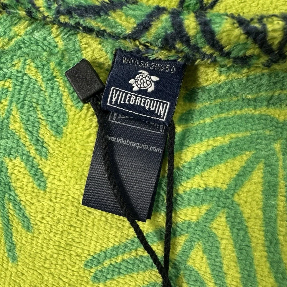 NWT Vilebrequin Jungle Beach Towel Organic Cotton/Polyester Colorful 27.5x62.5